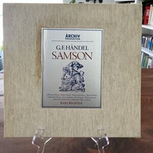G.F. Händel Samson Karl Richter 4xVinyl LP Box Set 1968 Archiv Produktion